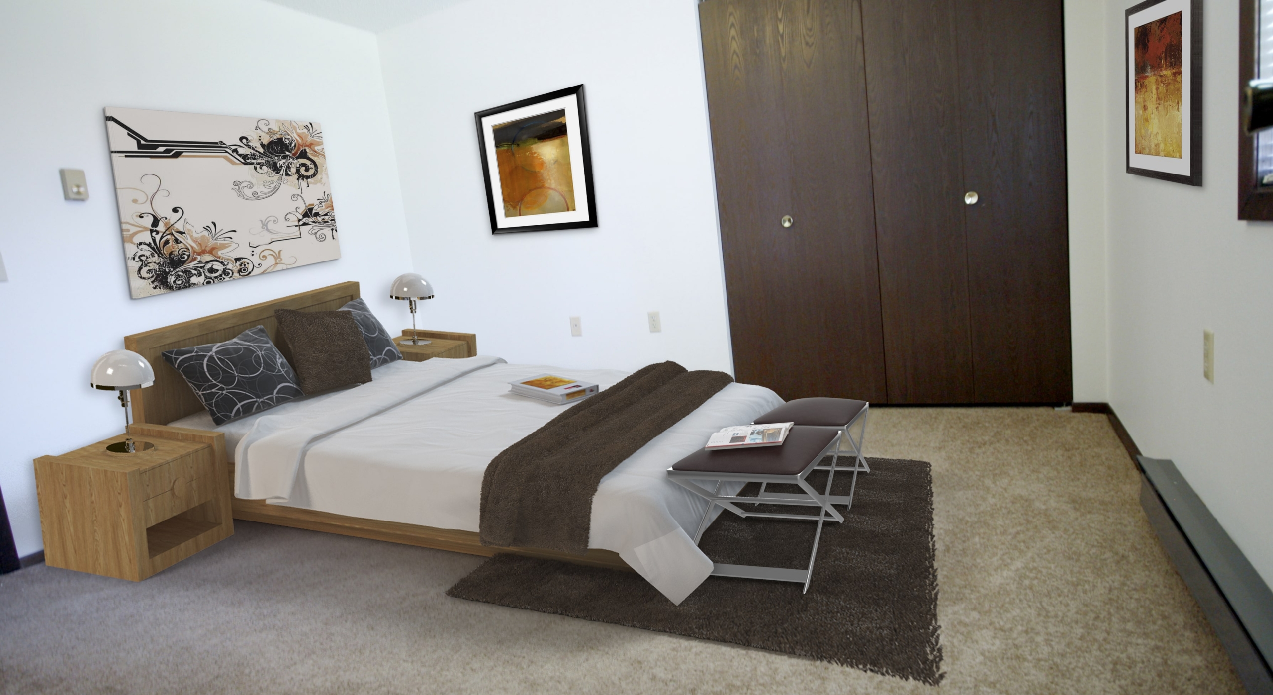 Norwalk Apartment Interior - Bedroom